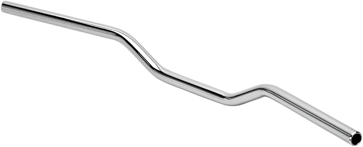 Chrome BILTWELL Tracker Handlebar with dimpled 7/8-inch design for motorcycles, featuring a sleek, polished finish.