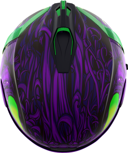 Bill's Exhausts ICON Airform™ Helmet Manik'RR MIPS® purple 3XL helmet with aerodynamic design and adjustable strap.