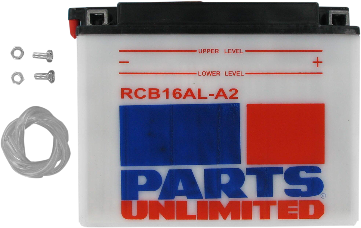 PARTS UNLIMITED, Parts Unlimited RCB16AL-A2 Heavy-Duty Motorcycle Battery with Anti-Sulfation Technology