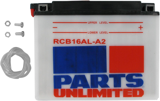 PARTS UNLIMITED, Parts Unlimited RCB16AL-A2 Heavy-Duty Motorcycle Battery with Anti-Sulfation Technology