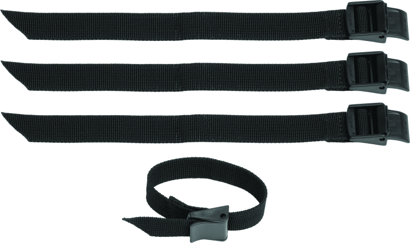 Kuryakyn Hoodrat Universal Swingarm Bag for powersports bikes, black storage bag attached to motorcycle swingarm.
