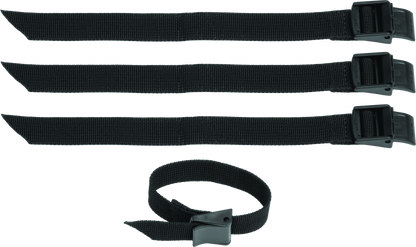 Kuryakyn Hoodrat Universal Swingarm Bag for powersports bikes, black storage bag attached to motorcycle swingarm.