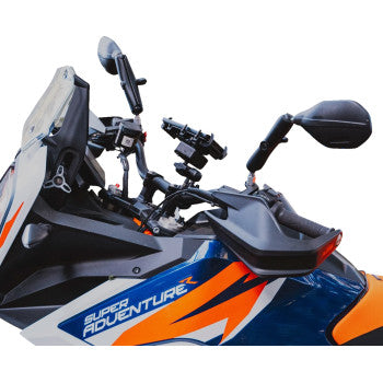 RAM MOUNTS Tough-Mirror™ side view oval black right side with ball mount for motorcycle or vehicle mirror attachment.