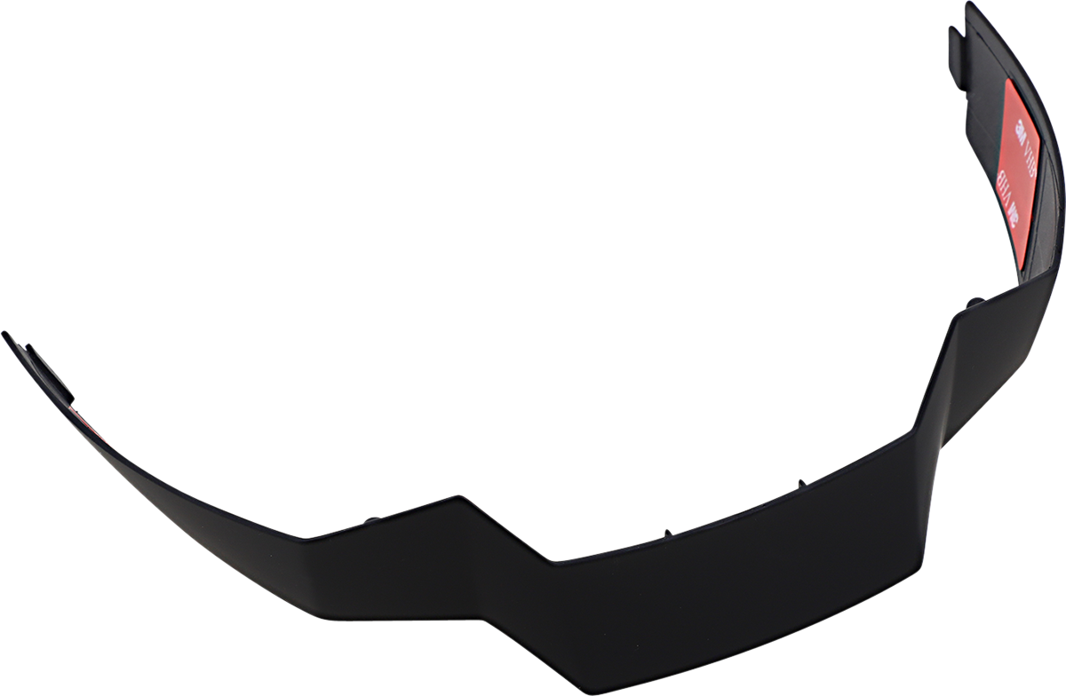 Rubatone black ICON Airflite™ rear spoiler for helmets, designed for motorcycle helmets, with sleek aerodynamic styling.