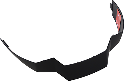 Rubatone black ICON Airflite™ rear spoiler for helmets, designed for motorcycle helmets, with sleek aerodynamic styling.