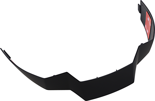 Rubatone black ICON Airflite™ rear spoiler for helmets, designed for motorcycle helmets, with sleek aerodynamic styling.