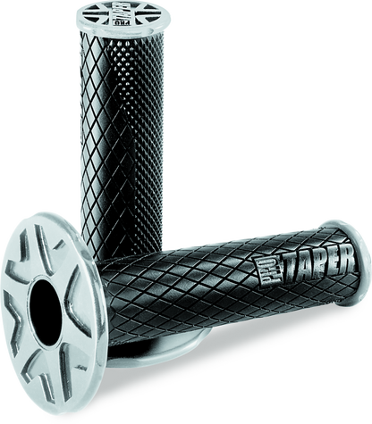 ProTaper Full Diamond Dual Density MX grips in black designed for speed and strength, featuring textured rubber surface for motorcycle handlebars.