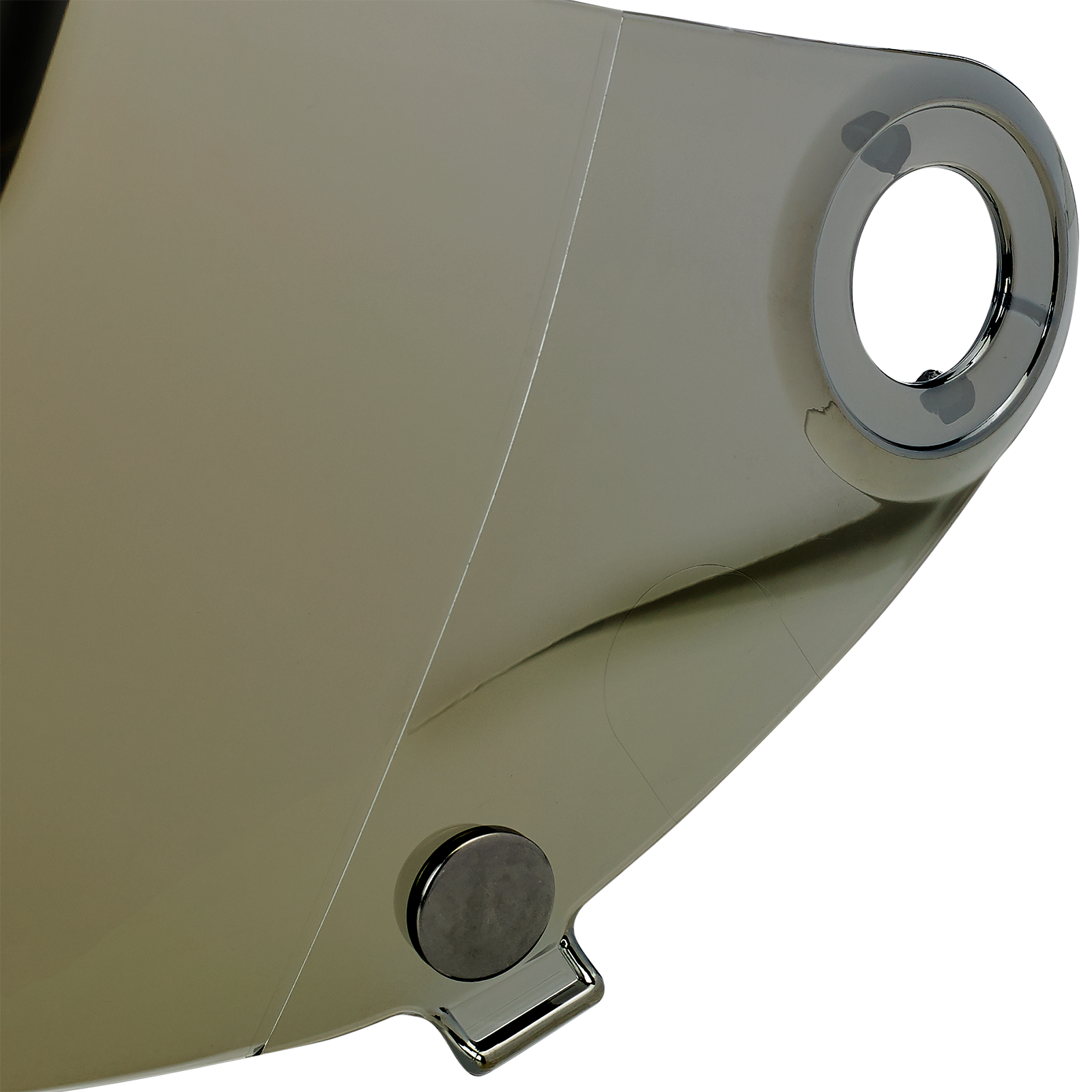 Bill's Exhausts BILTWELL Gringo S Gen 2 helmet shield with flat gold mirror finish, designed for motorcycle helmets.