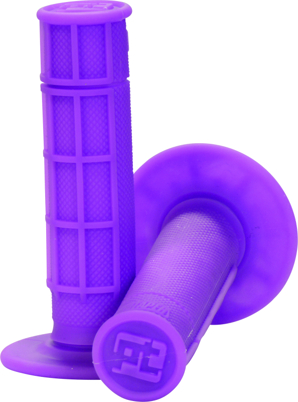 ProTaper, ProTaper 1/2 Waffle Grips Neon Purple – High-Performance Motorcycle Handlebar Grips with Vibrant Color and Enhanced Grip