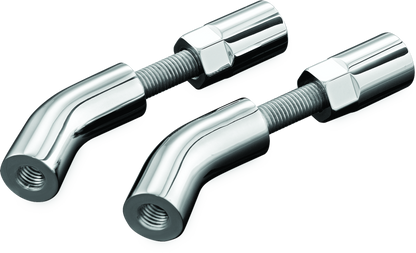 Chrome Kuryakyn Mirror Stem 3-Inch Outward Extenders for powersports vehicles, showing the extendable mirror stem in detail.