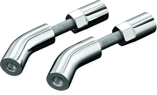Chrome Kuryakyn Mirror Stem 3-Inch Outward Extenders for powersports vehicles, showing the extendable mirror stem in detail.