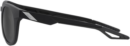 100% Campo Sunglasses - Matte Black - Smoke 61026-019-57 - Howling Moto