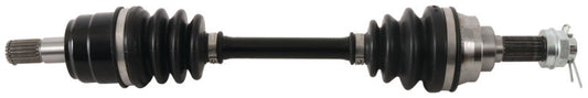 QuadBoss Kawasaki KVF360 Prairie 4x4 front right rugged axle part 609169, showing the durable metal axle with mounting points.