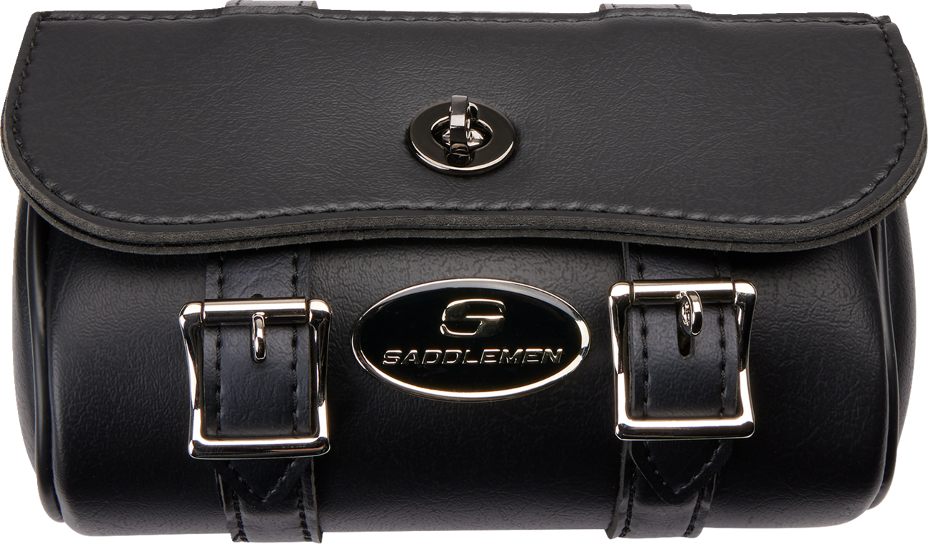 Medium SADDLEMEN Drifter Tool Bag for seats, featuring durable fabric and secure attachment points, designed by Bill's Exhausts.
