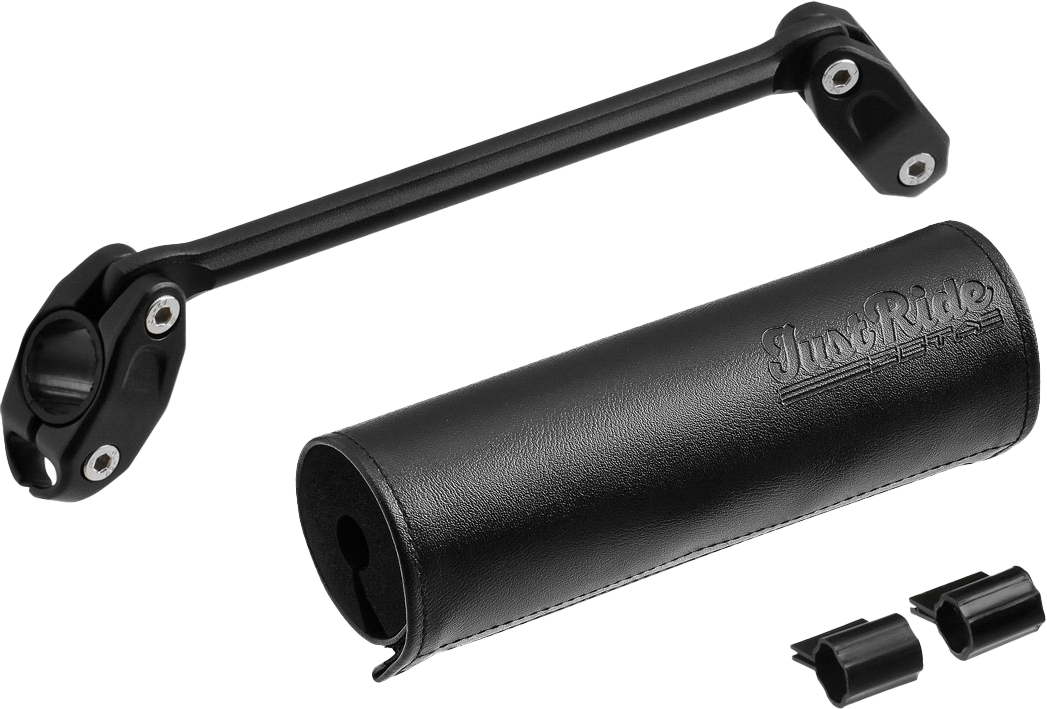 ZETA, ZETA Handlebar Bar Pad Set 165mm with 185mm Brace - Black