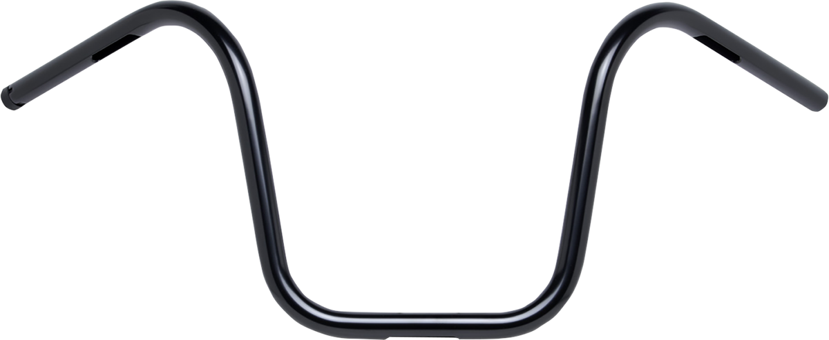 Black BILTWEEL Ape Hanger Handlebars for motorcycles, featuring a sleek design and sturdy construction.