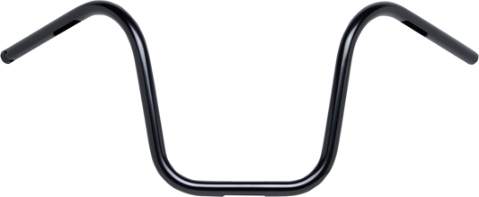 Black BILTWEEL Ape Hanger Handlebars for motorcycles, featuring a sleek design and sturdy construction.
