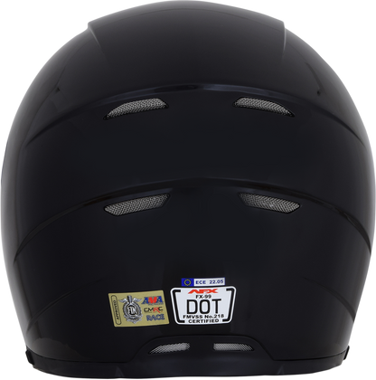Black AFX FX-99 helmet in XS size, featuring a streamlined design and ventilation vents, perfect for motorcycle riders.