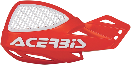 ACERBIS Handguards - Uniko - Vented - Red/White 2072671005 - Howling Moto