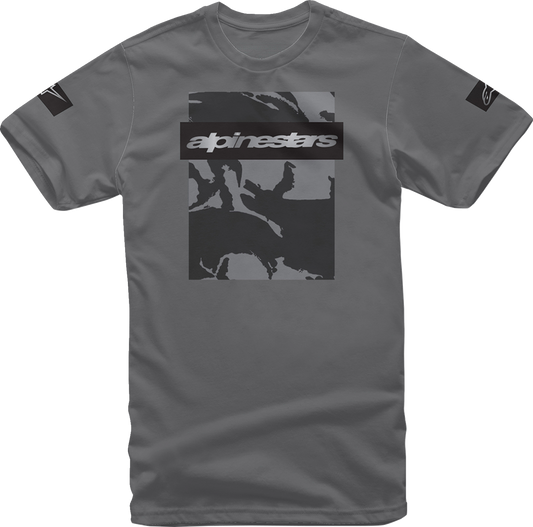 Alpinestars Tactical T-Shirt in charcoal, medium size, featuring a casual design with Alpinestars branding on the front.