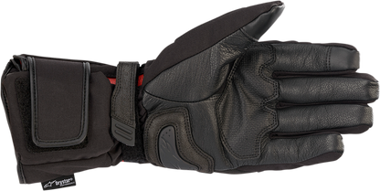 Alpinestars HT-5 Heat Tech Drystar® motorcycle gloves in black, size XL, with reinforced palms and textured grip areas.