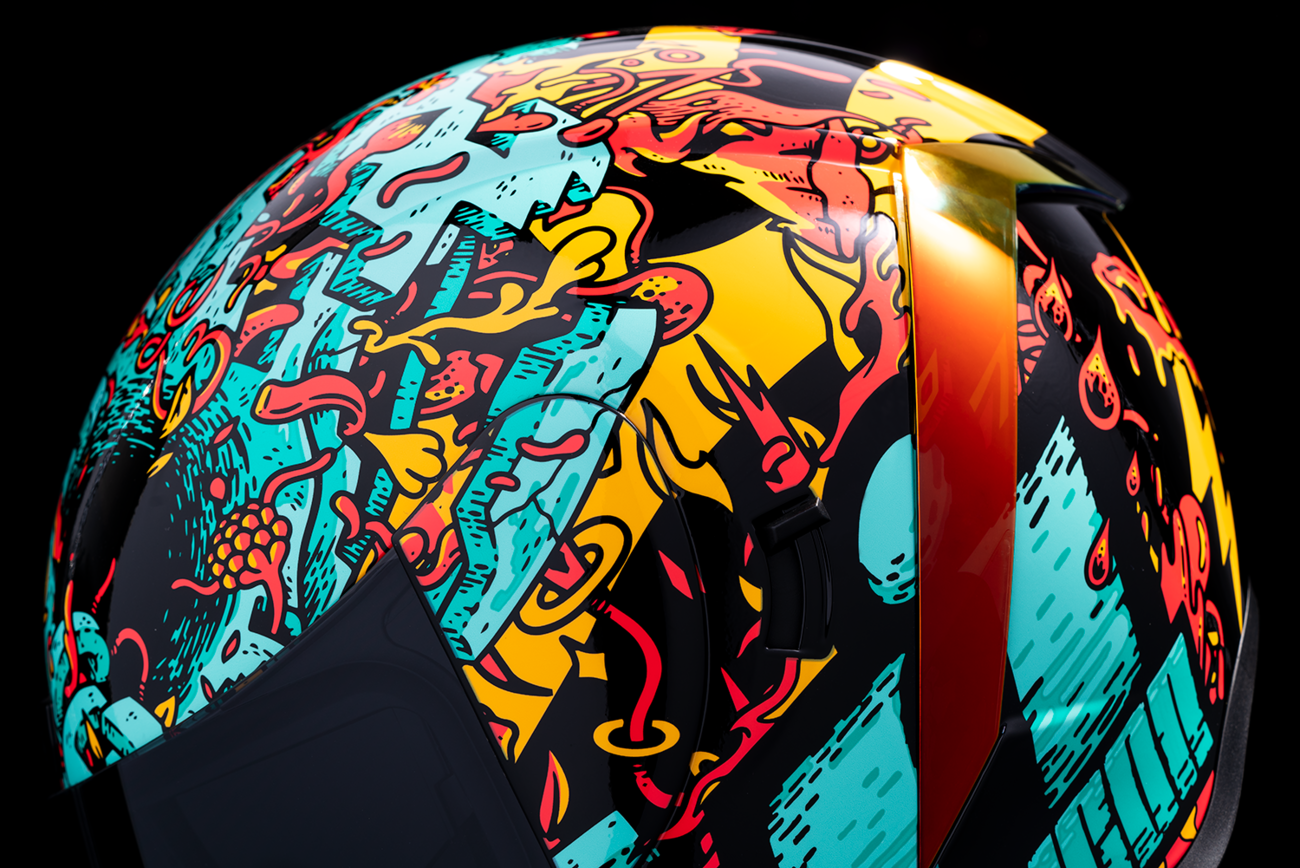 Blue ICON Airform™ Helmet with MIPS® protection, medium size, featuring ventilation and sleek design for cycling safety.