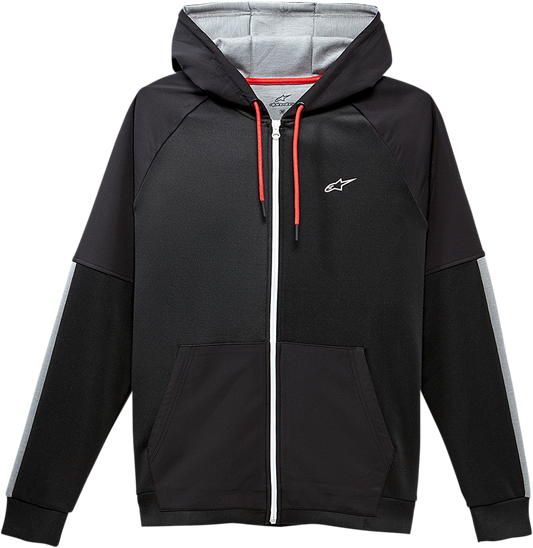 Black Alpinestars Talon Hoodie in large size, featuring a front logo design and casual fit, perfect for everyday wear.