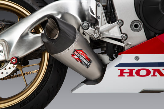 YOSHIMURA, Yoshimura 12202BP521 Exhaust Street AT2 Slip-On with Carbon Fiber End Cap