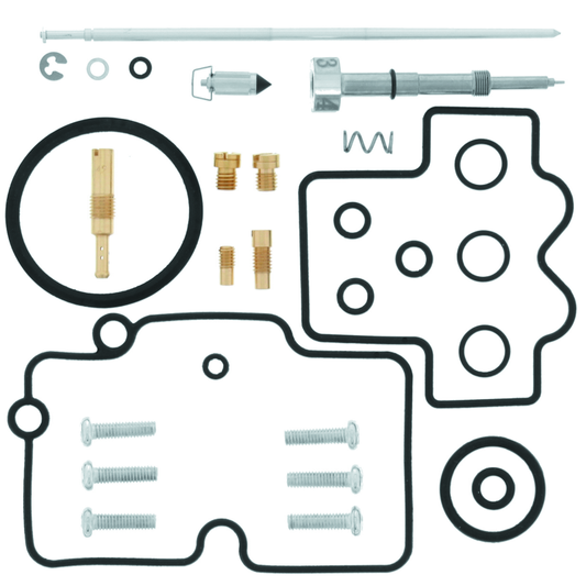 QuadBoss carburetor repair kit with two sets of gaskets and parts for 2007 Honda TRX450R quad bikes.