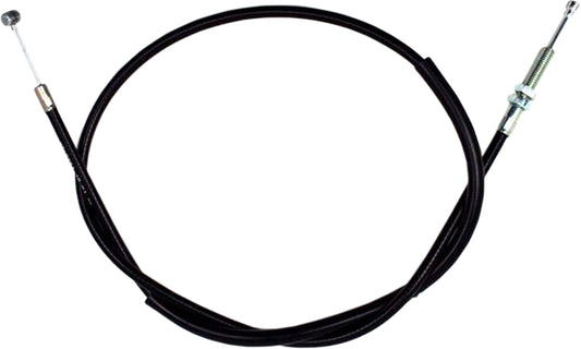 Black vinyl clutch cable by MOTION PRO, part 02-0293, with longitudinal winding for precise motorcycle clutch operation.