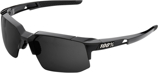 100% Speedcoupe Sunglasses - Black - Gray Polarized 61031-001-47 - Howling Moto