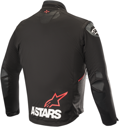 Alpinestars Session Race Jacket in black and red, 2XL, showing front view with racing design and branding details.