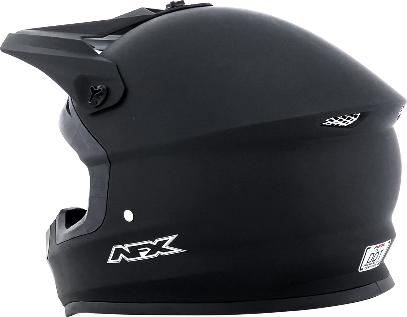 Bill's Exhausts AFX FX-15 helmet in matte black, XL size, featuring a sleek, aerodynamic motorcycle helmet design.