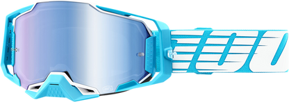 100% Armega Goggles - Oversized Sky - Blue Mirror 50005-00010 - Howling Moto