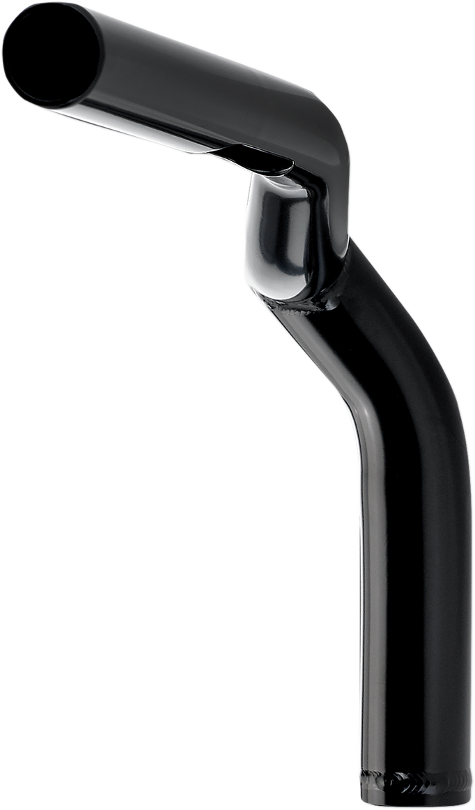 BILTWELL Tyson XL pullback motorcycle handlebars in black, 8-inch width, with a sturdy and stylish design for custom bikes.