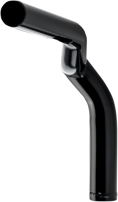 BILTWELL Tyson XL pullback motorcycle handlebars in black, 8-inch width, with a sturdy and stylish design for custom bikes.