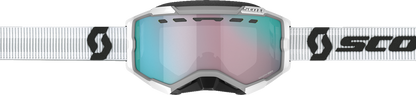 SCOTT Fury Snow Goggles - White - Enhancer Aqua Chrome 278605-0002351 - Howling Moto