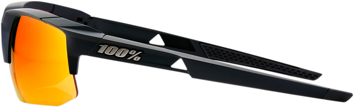 100% Speedcoupe Sunglasses - Black - Red Mirror 61031-100-43 - Howling Moto
