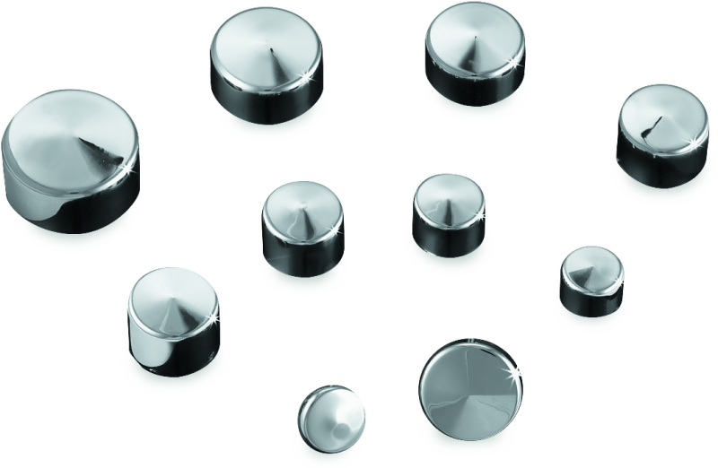 Kuryakyn Kool Kaps 1/4 inch Allen bolt cover caps for powersports applications, protecting and enhancing bolt appearance.