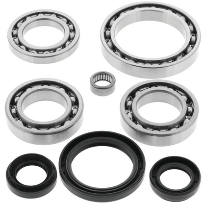 QuadBoss front differential bearing and seal kit for Yamaha YFM660F Grizzly 4x4 from 2002-2008, showing bearings and seals.