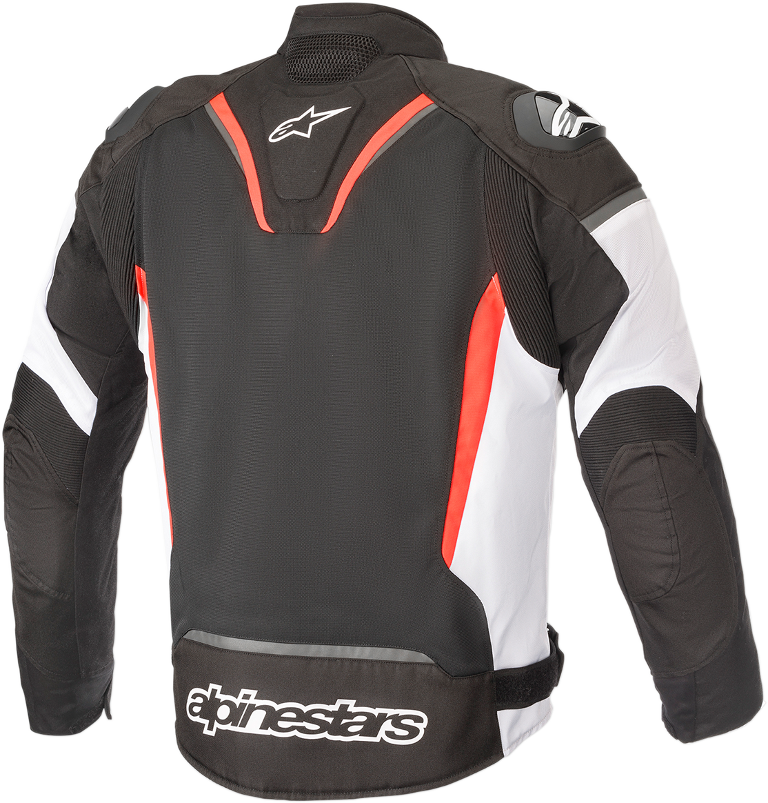 Alpinestars T-GP R v2 Air jacket in black, white, and red, size small, featuring breathable design and protective motorcycle gear.