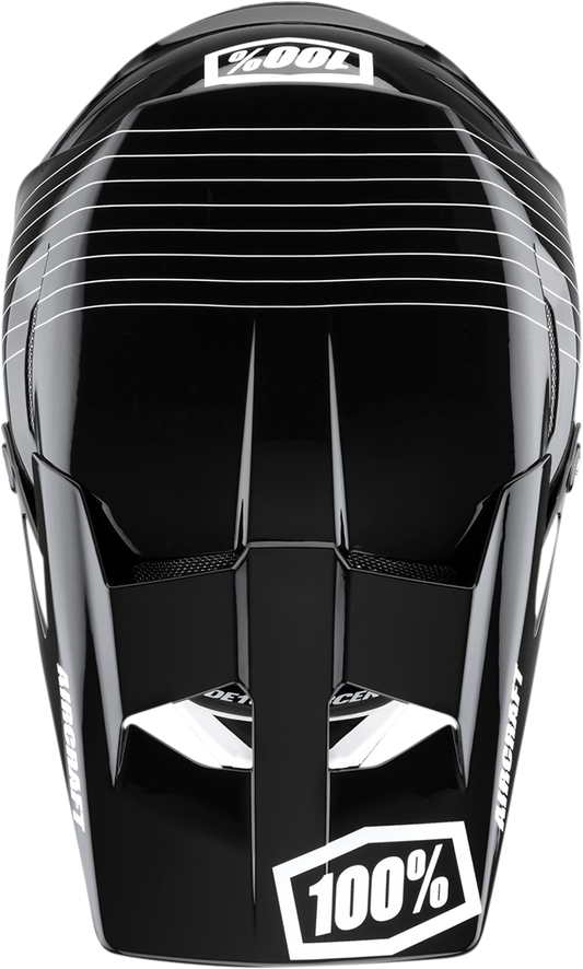 Black XL Bill's Exhausts 100% Aircraft helmet Silo bicycle helmet with aerodynamic design and secure adjustable straps.