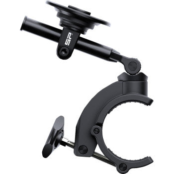 SP CONNECT Roll Cage Mount 3D with Mag-Align from Bill's Exhausts, showing the sturdy mount attached to a vehicle roll cage.
