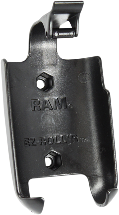 RAM MOUNTS Garmin Oregon device cradle for engine mounting, designed for secure fit and easy access on vehicles.