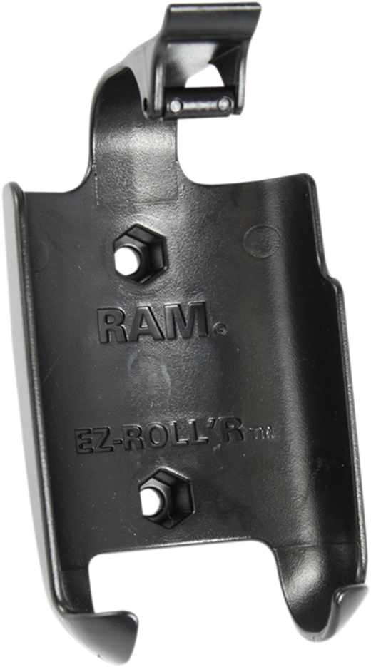 RAM MOUNTS Garmin Oregon device cradle for engine mounting, designed for secure fit and easy access on vehicles.