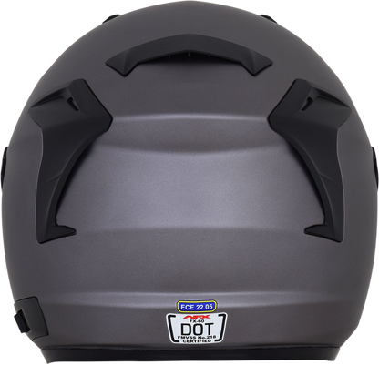Bill's Exhausts AFX FX-60 helmet in frost gray, small size, showing the sleek design and matte finish of the motorcycle helmet.