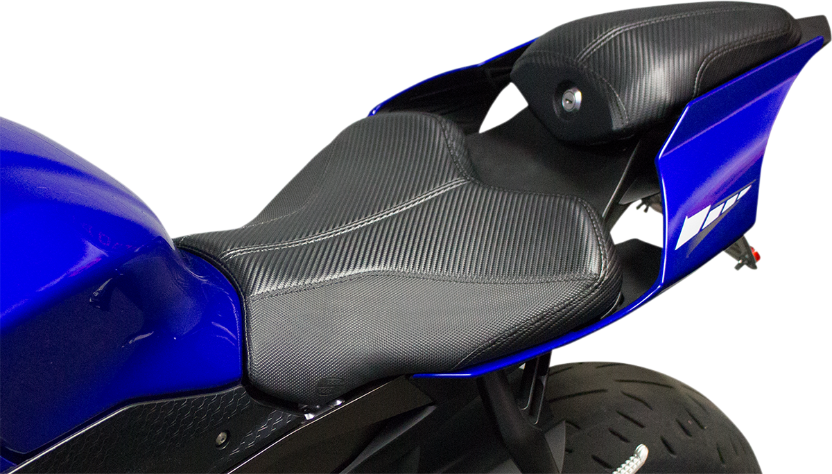 Bill's Exhausts SADDLEMEN GP-V1 seat for YZF '15-'20 motorcycle, standard seat shown in the image.