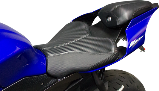 Bill's Exhausts SADDLEMEN GP-V1 seat for YZF '15-'20 motorcycle, standard seat shown in the image.