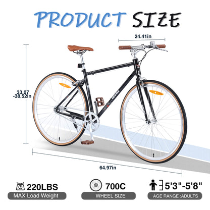 Hycline Pastoral 700×35C bicycle tire mounted on a wheel, showing tread pattern and sidewall details.