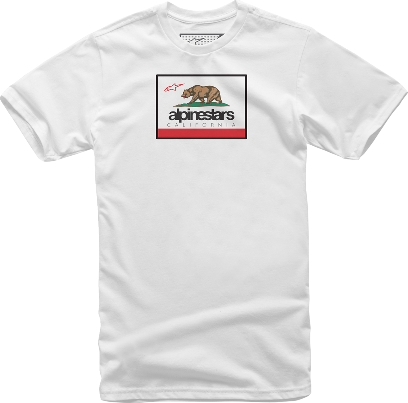 Alpinestars Cali 2.0 white T-shirt in 2XL, featuring a casual design with the Alpinestars logo on the front.